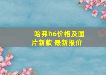 哈弗h6价格及图片新款 最新报价